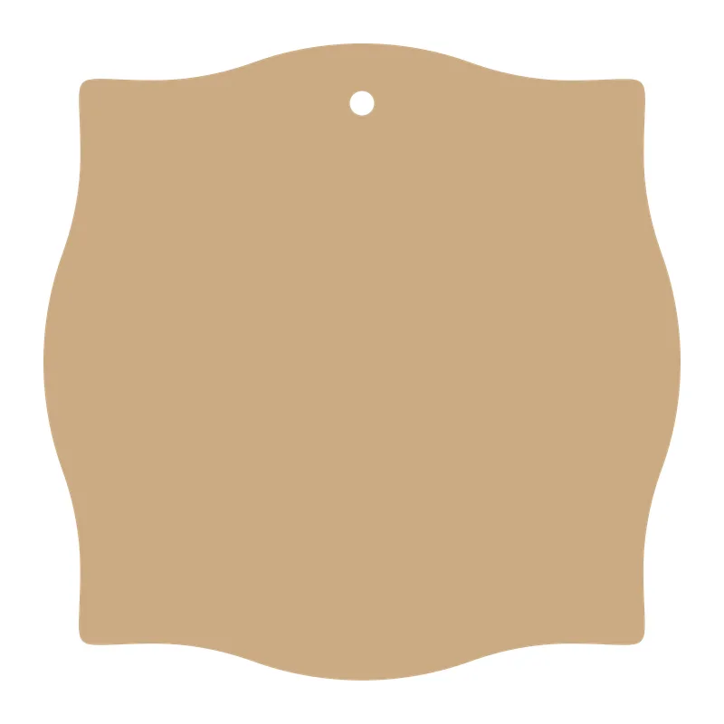 Scalloped Square Gift Tag