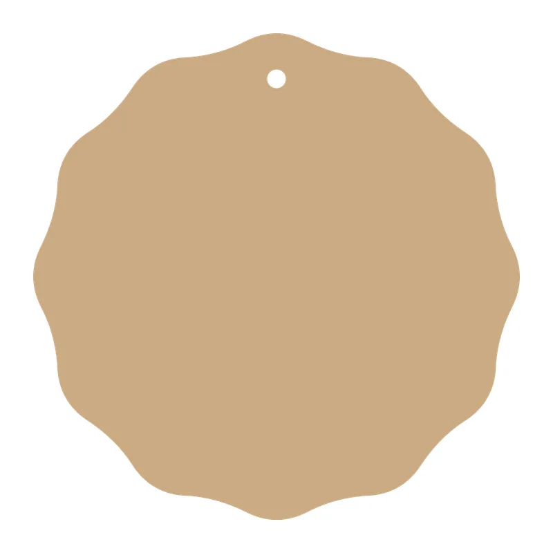 Scalloped Round Gift Tag