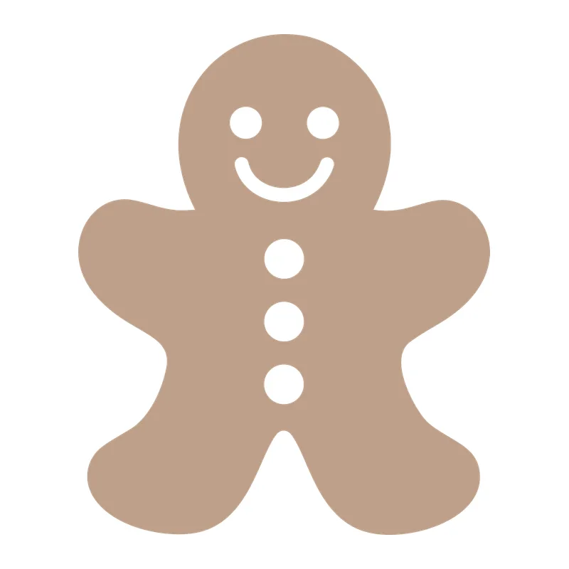 Smiling Gingerbread Man