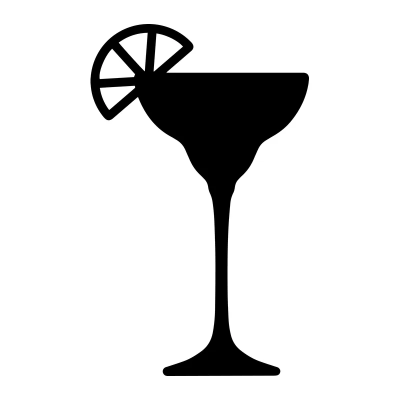 Margarita Glass with Lime