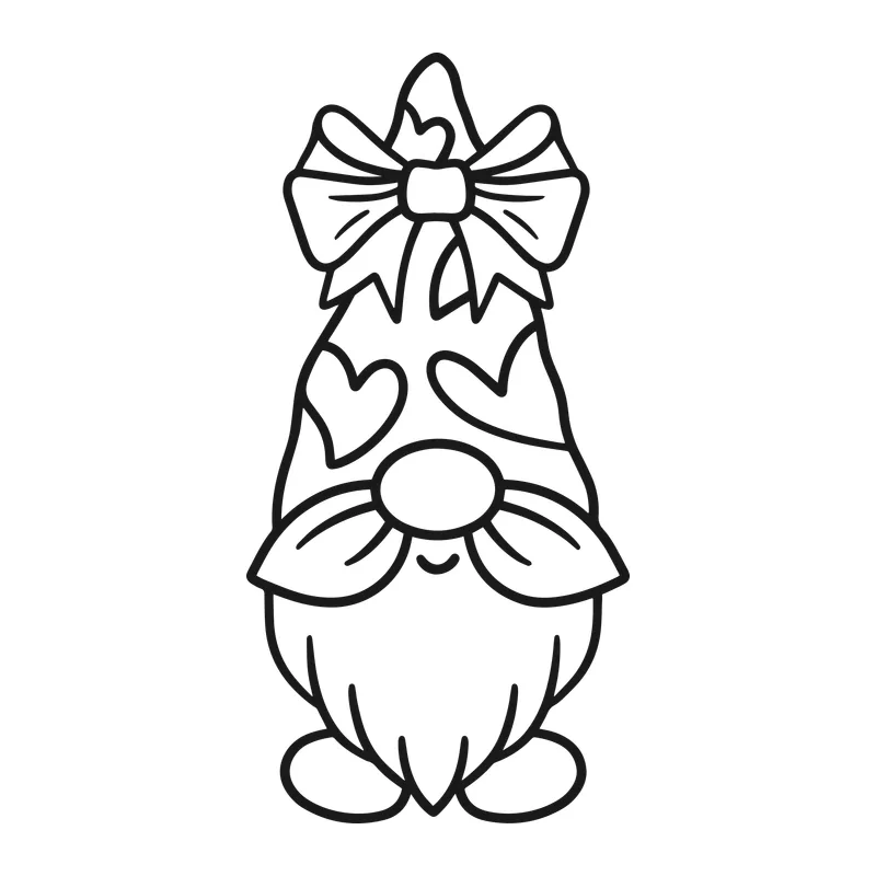 Valentine Heart Gnome