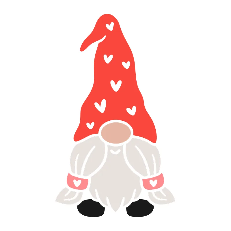 Valentine Heart Gnome