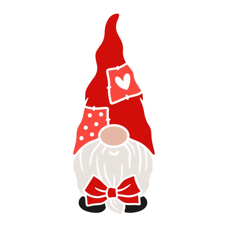 Valentine Heart Patch Gnome