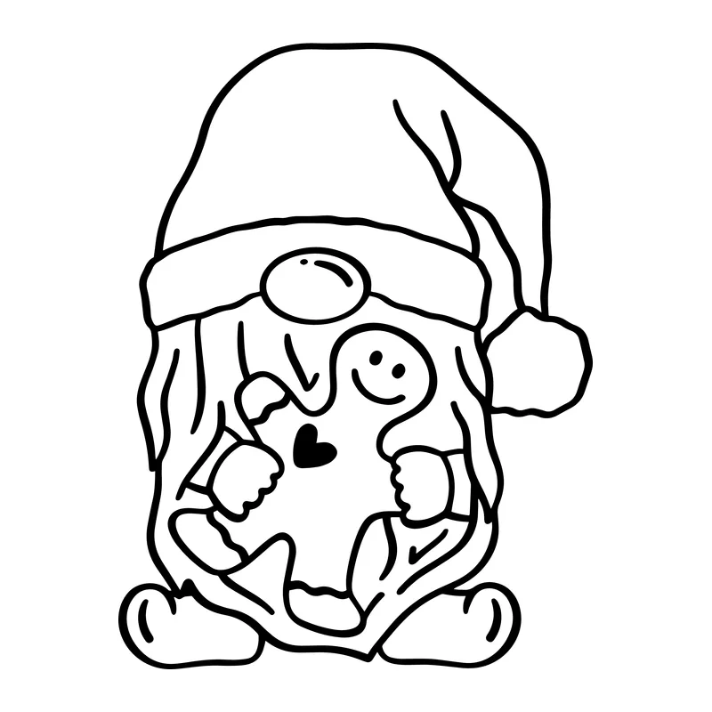 Gnome and a Gingerbread Man