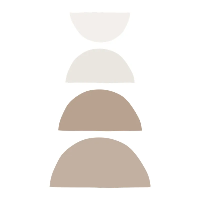 Stacked Half Circles