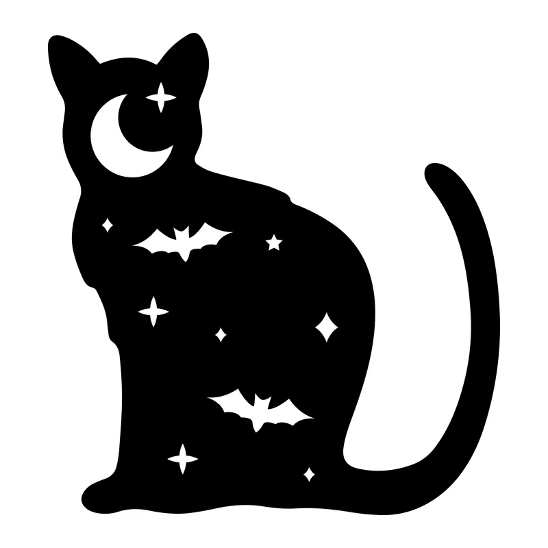 Celestial Halloween Cat