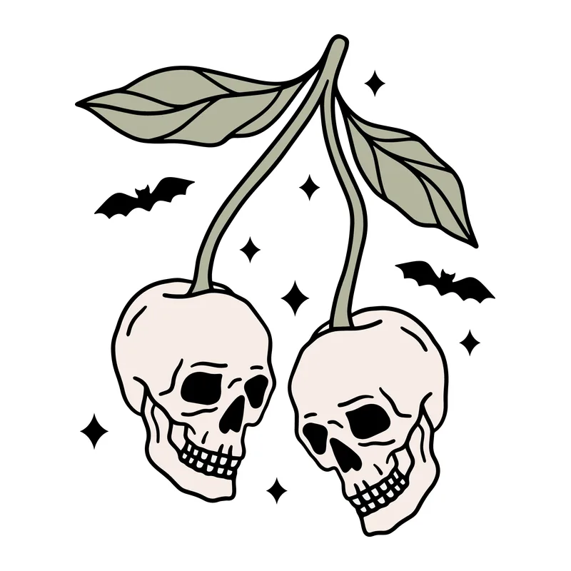 Halloween Skull Cherries