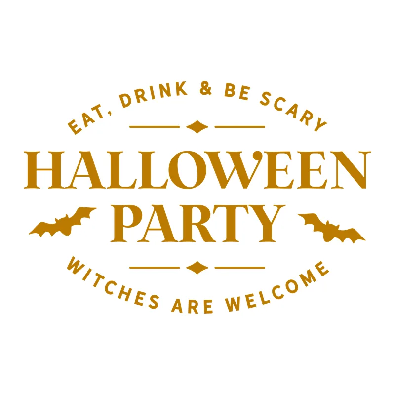 Halloween Party Sign
