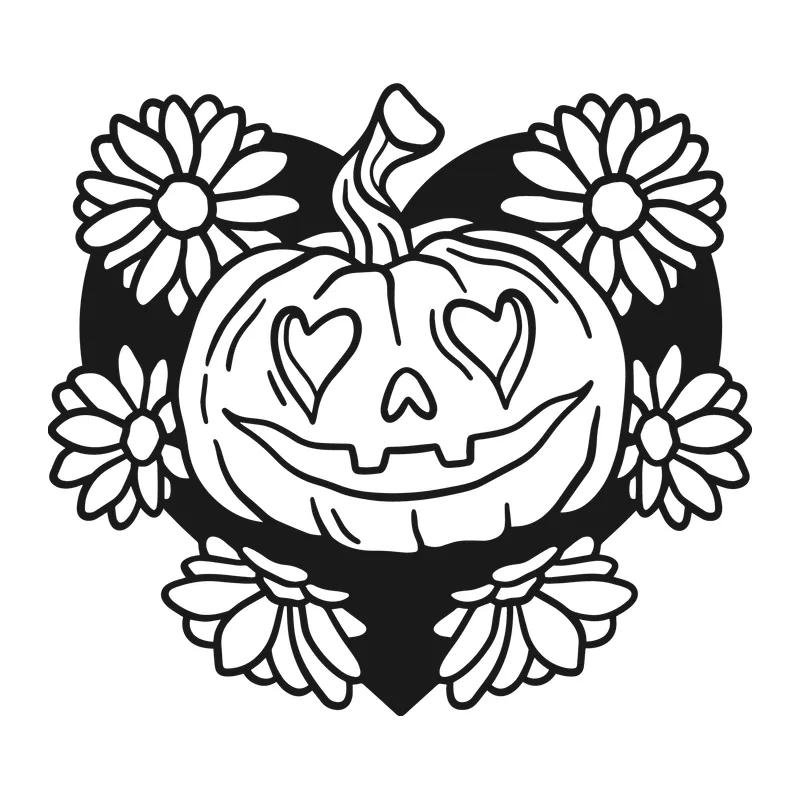 Heart Eyes Jack-O'-Lantern