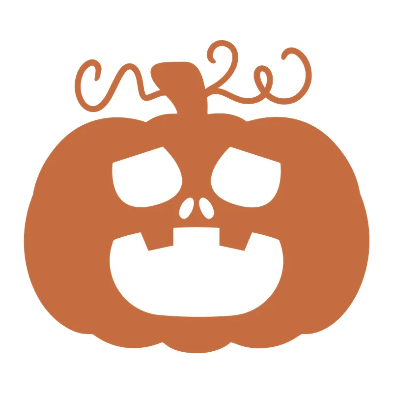 Grumpy Jack-O'-Lantern