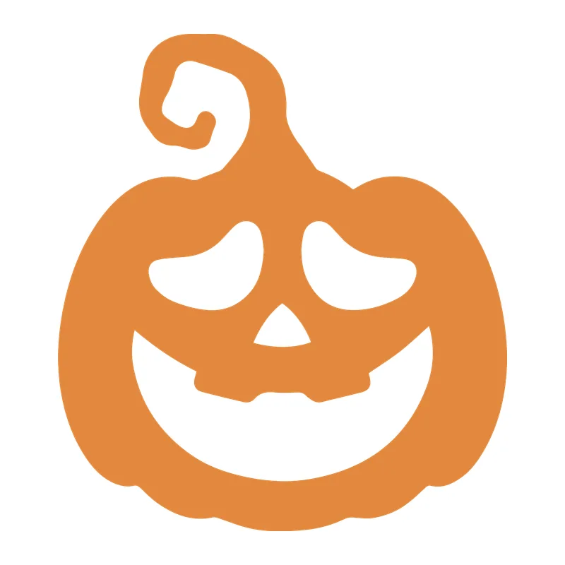 Sleepy Smile Jack-O-Lantern