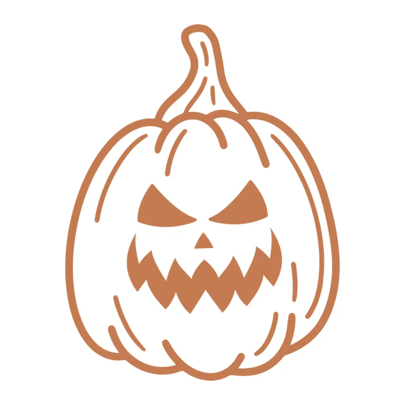 Spooky Jack-O-Lantern Pumpkin