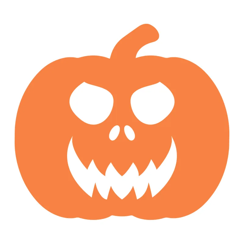 Spooky Jack-O'-Lantern Face
