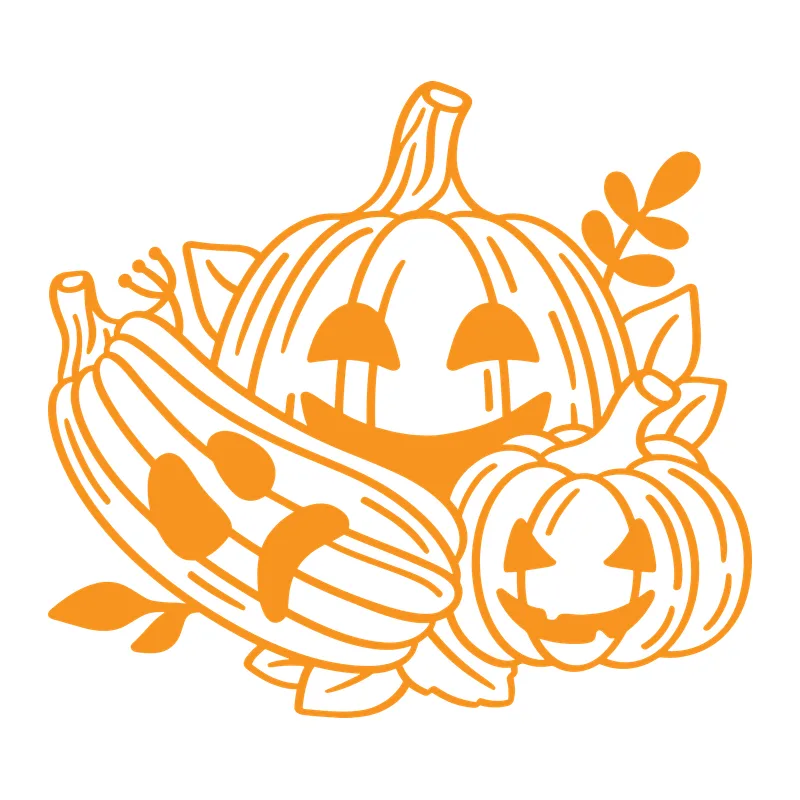Halloween Pumpkin Trio
