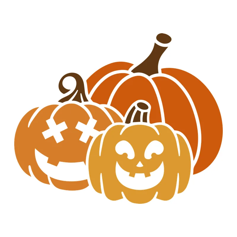 Halloween Pumpkin Trio