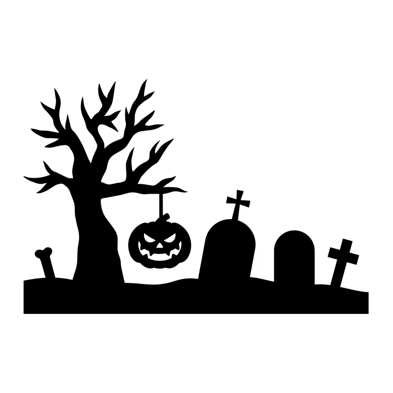 Halloween Graveyard Scene