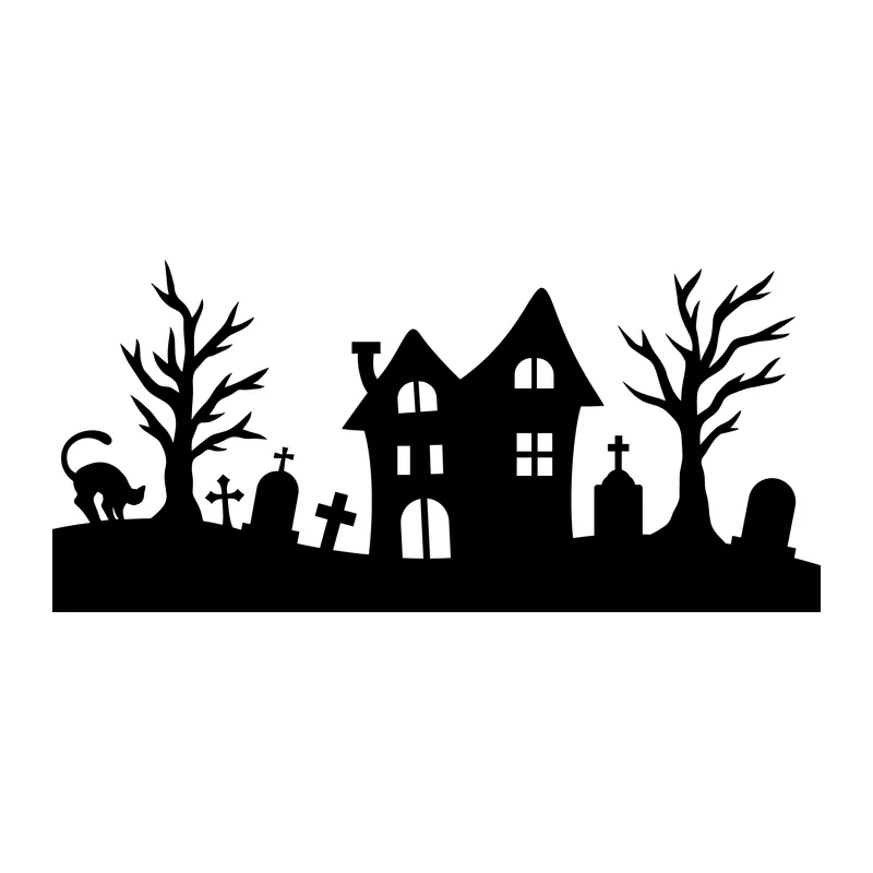 Halloween Haunted House Scene