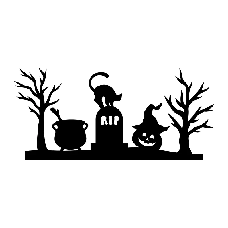 Halloween Graveyard Scene