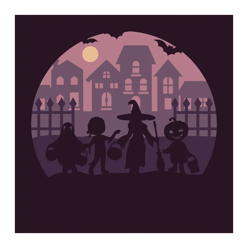 Trick-or-Treat Halloween Shadow Box