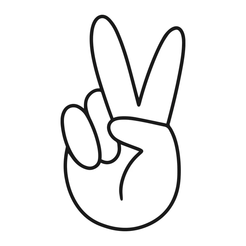 Peace Sign Hand