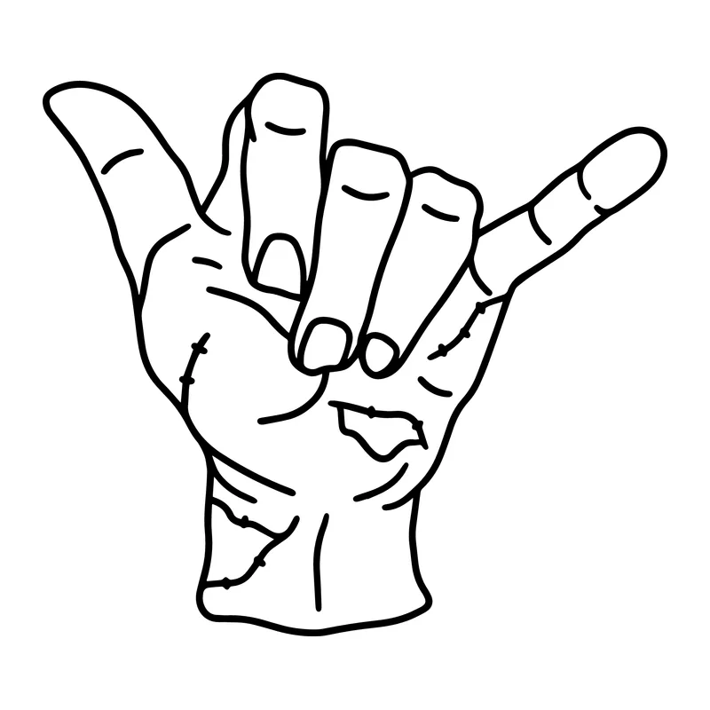 Shaka Hand Sign