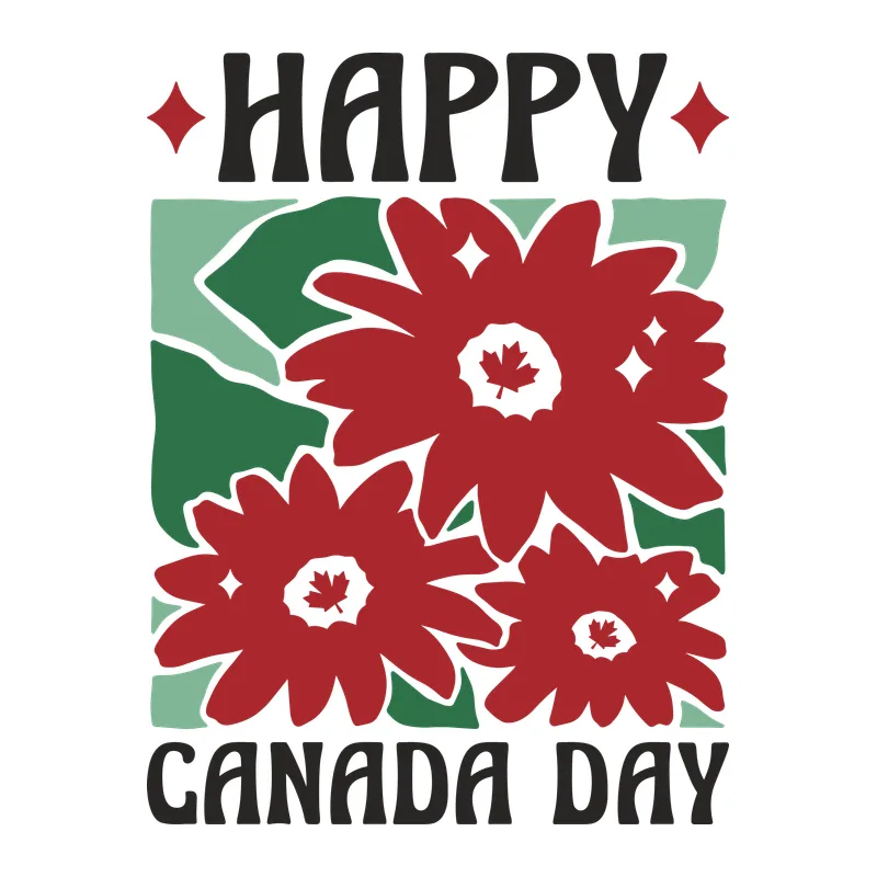 Happy Canada Day Floral