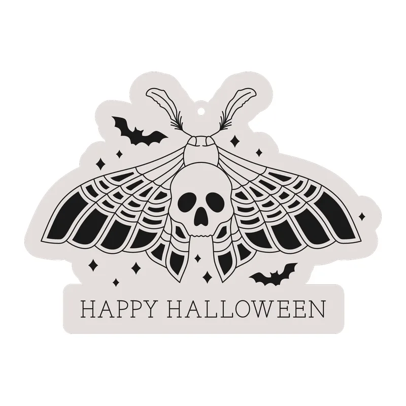 Skull Moth Happy Halloween