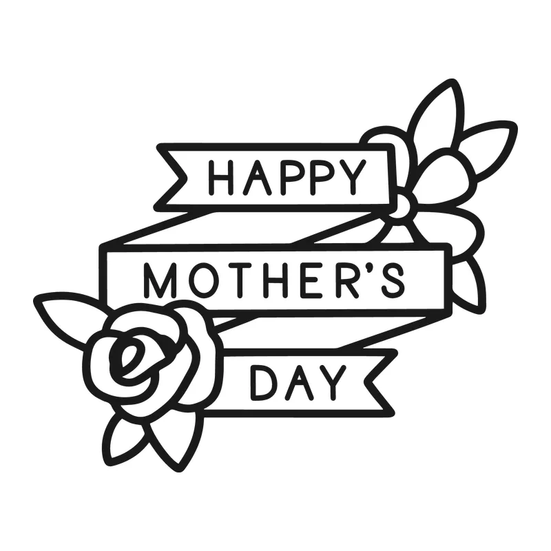 Happy Mother's Day Ribbon Banner
