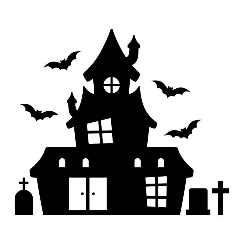Haunted House With Bats
