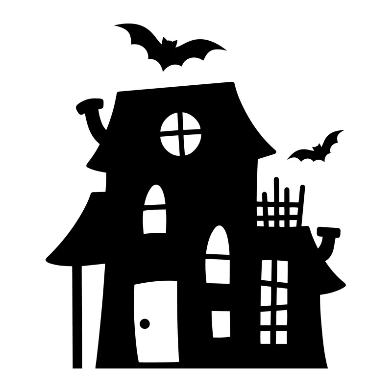 Haunted House With Bats