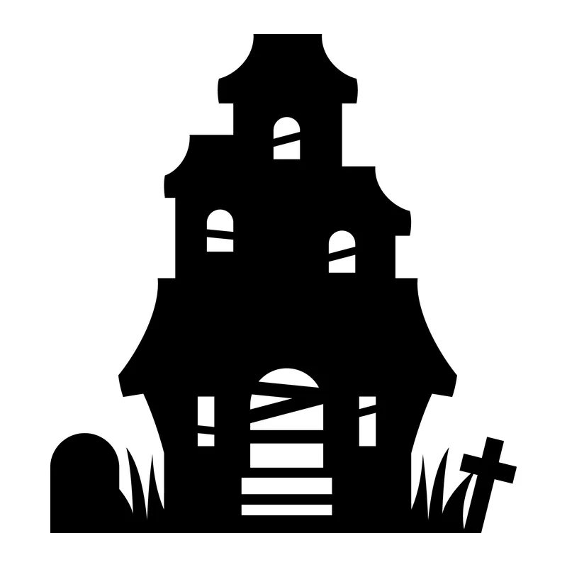 Haunted House Silhouette