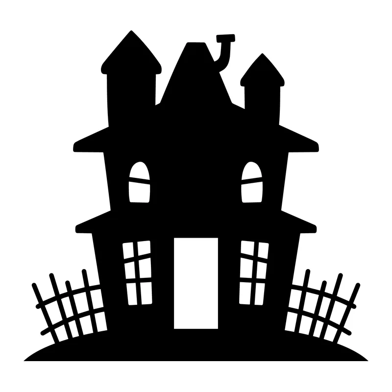 Haunted House Silhouette