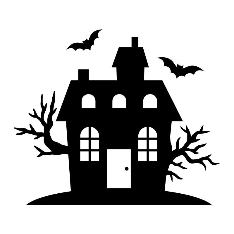 Haunted House With Bats