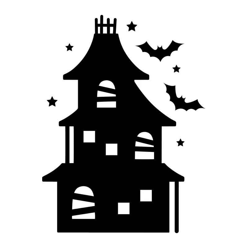 Haunted House with Bats