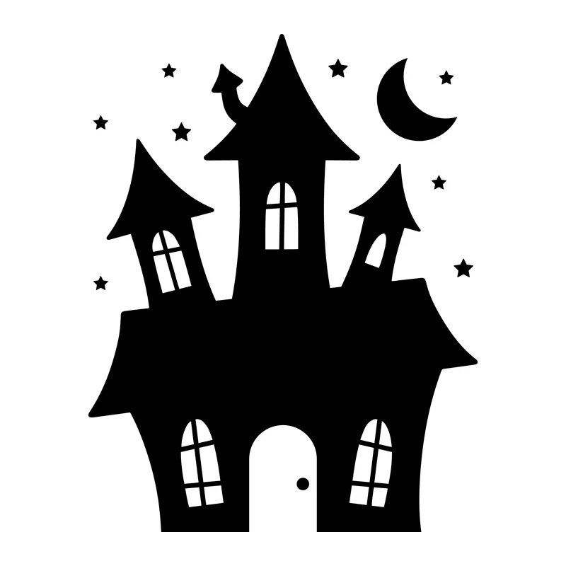 Haunted House Silhouette