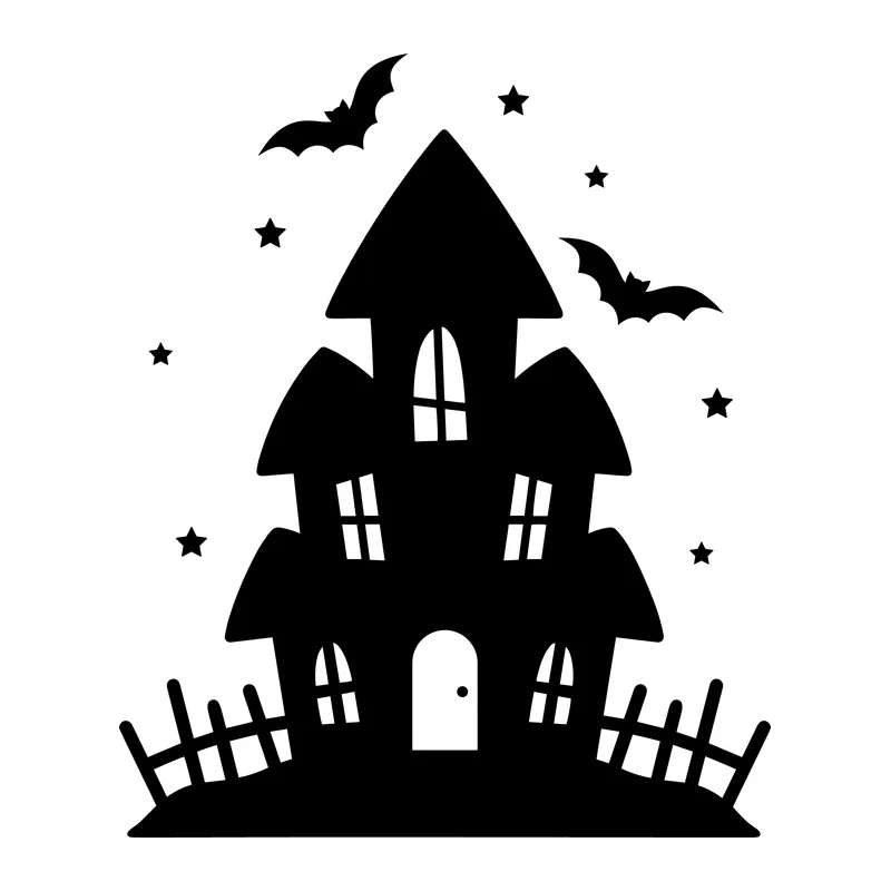 Haunted House with Bats