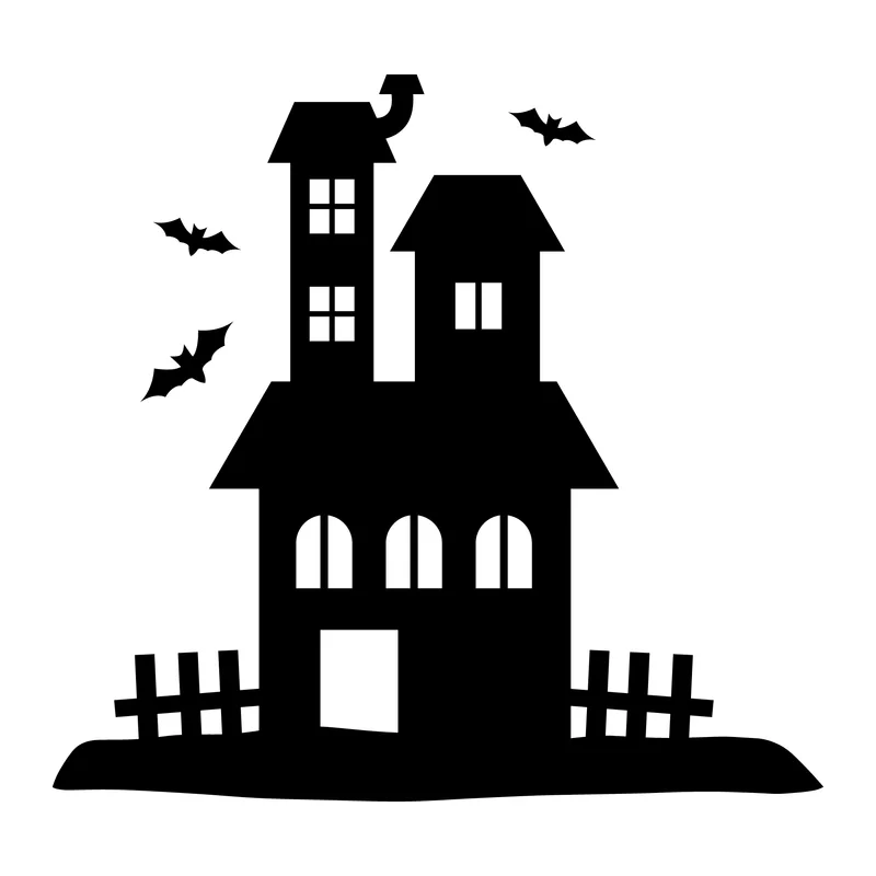 Haunted House With Bats