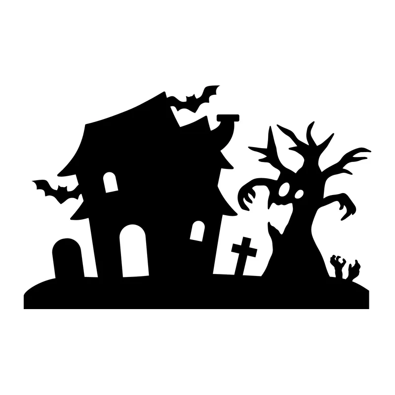 Haunted House Graveyard Scene