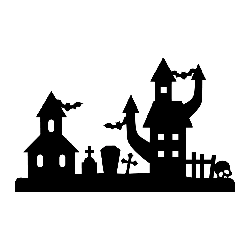 Haunted Houses Graveyard Scene