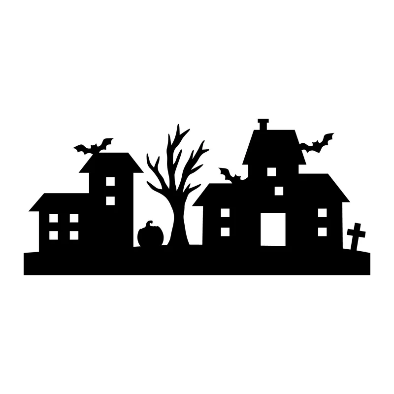 Haunted Houses Silhouette