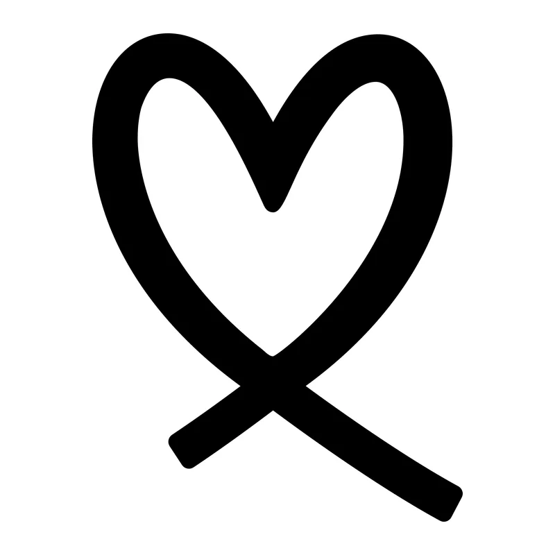 Looped Ribbon Heart