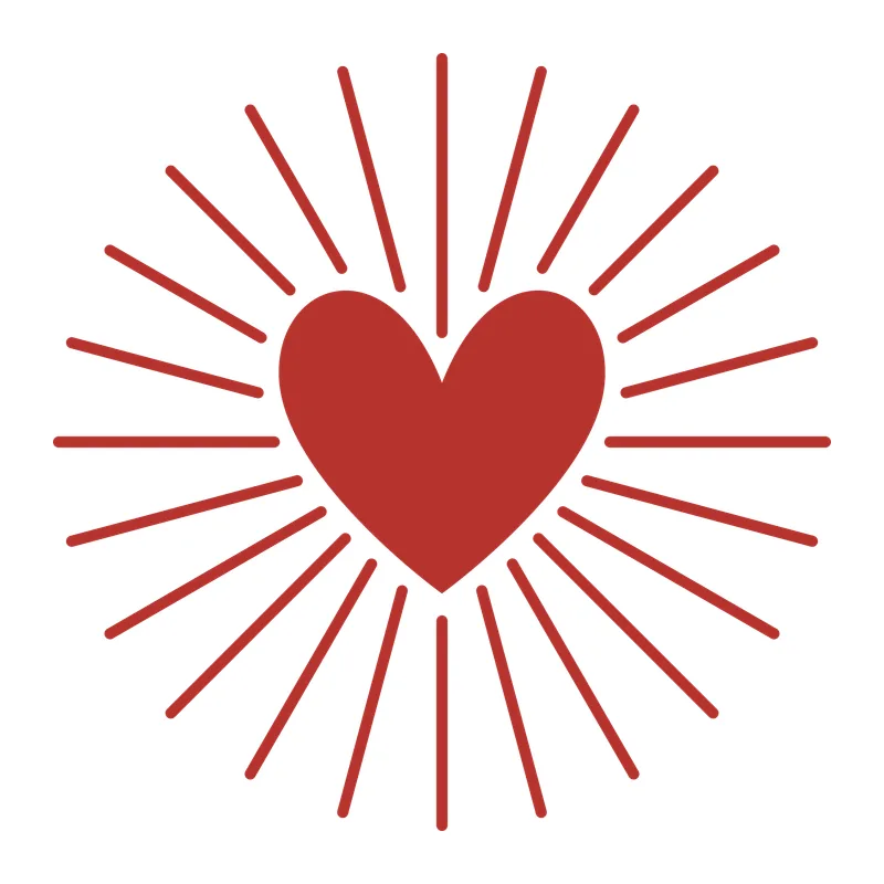 Radiant Heart Sunburst