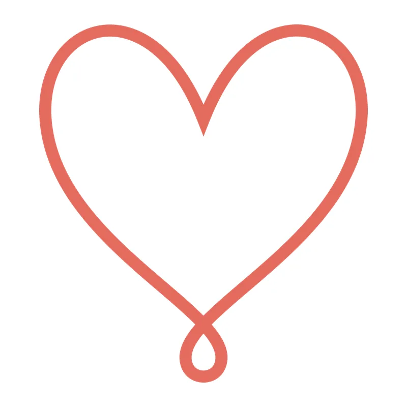 Looped Line Heart