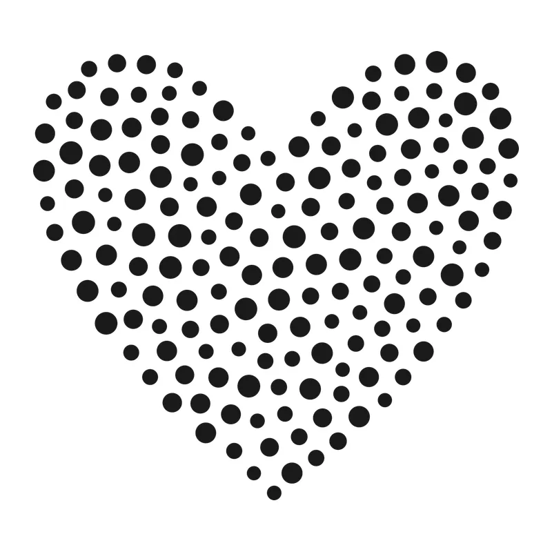 Polka Dot Heart