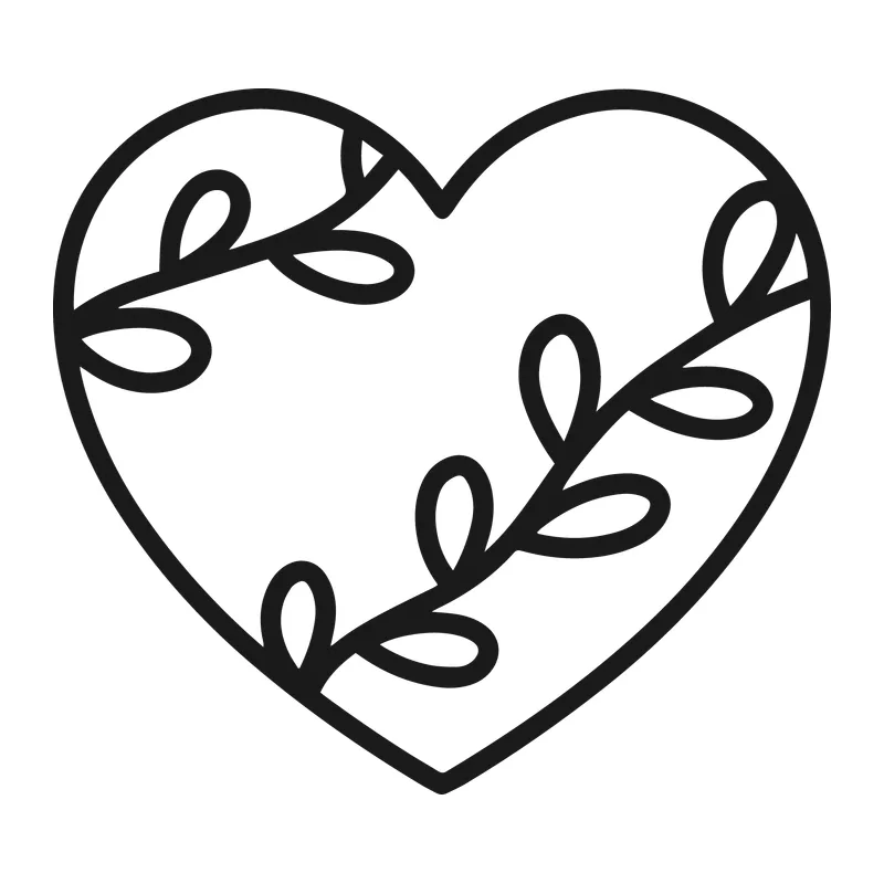 Leafy Vine Heart