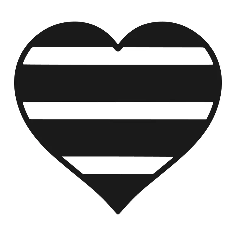 Striped Heart