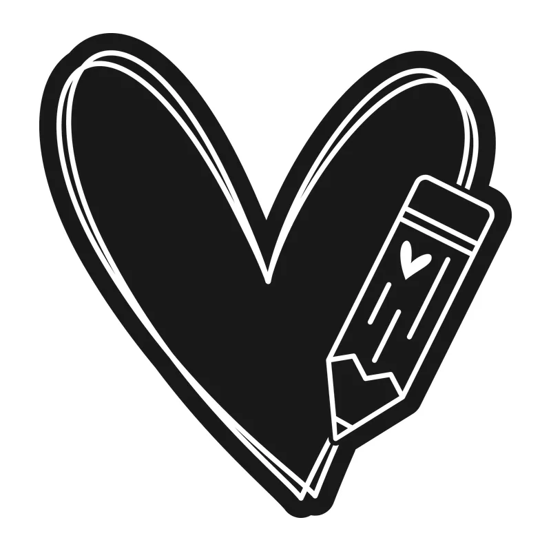 Heart and Pencil