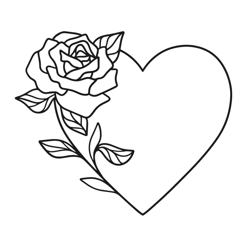 Heart and Rose