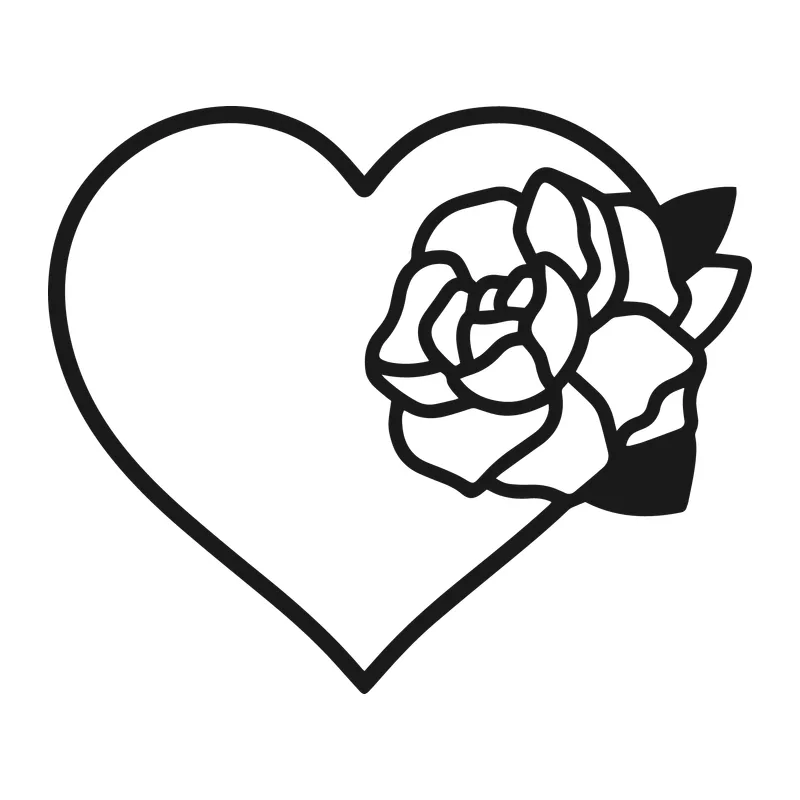 Heart and Rose