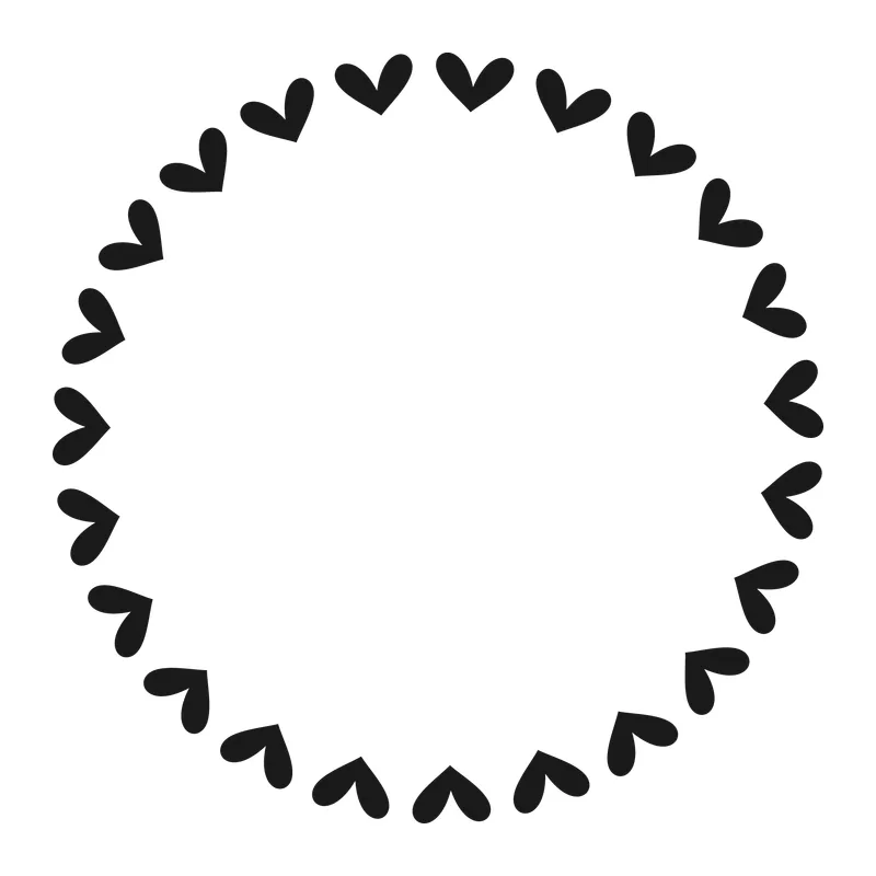 Heart Circle Frame